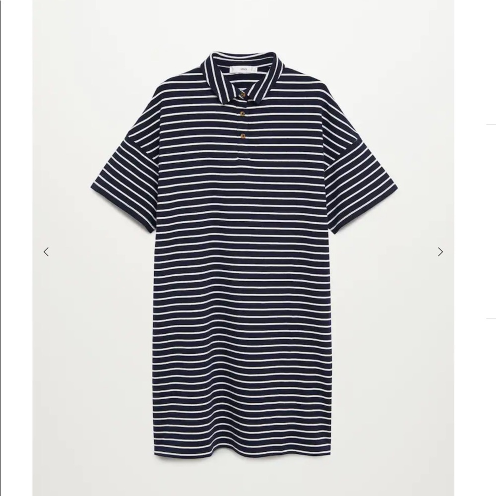Mango Striped cotton dress
